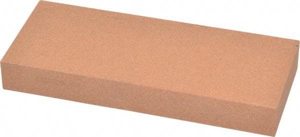 Norton - 5" Long x 2" Wide x 5/8" Thick, Aluminum Oxide Sharpening Stone - Rectangle, Medium Grade - Benchmark Tooling