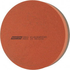 Norton - 4" Diam x 1" Thick, Aluminum Oxide Sharpening Stone - Round, Coarse, Fine Grade - Benchmark Tooling