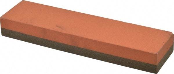 Norton - 8" Long x 2" Wide x 1" Thick, Aluminum Oxide Sharpening Stone - Rectangle, Coarse, Fine Grade - Benchmark Tooling