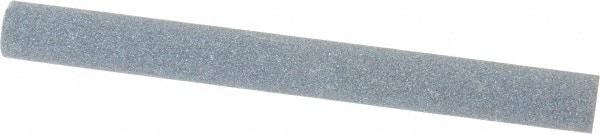 Norton - 4" Long x 3/8" Diam x 3/8" Thick, Silicon Carbide Sharpening Stone - Round, Medium Grade - Benchmark Tooling