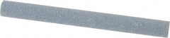 Norton - 4" Long x 3/8" Diam x 3/8" Thick, Silicon Carbide Sharpening Stone - Round, Medium Grade - Benchmark Tooling