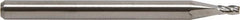 M.A. Ford - 3/32", 3/16" LOC, 1/8" Shank Diam, 1-1/2" OAL, 4 Flute, Solid Carbide Square End Mill - Single End, TiN Finish, Spiral Flute, 30° Helix, Centercutting, Right Hand Cut, Right Hand Flute - Benchmark Tooling