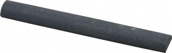 Value Collection - Half Round, Silicon Carbide, Toolroom Finishing Stick - 4" Long x 1/2" Wide, Fine Grade - Benchmark Tooling
