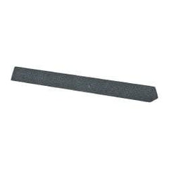 Value Collection - Three Square, Silicon Carbide, Toolroom Finishing Stick - 4" Long x 3/8" Wide, Coarse Grade - Benchmark Tooling