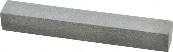 Value Collection - Square, Aluminum Oxide, Toolroom Finishing Stick - 4" Long x 1/2" Wide x 1/2" Thick, Medium Grade - Benchmark Tooling
