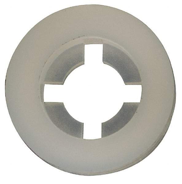 Made in USA - #6 Screw, 0.128" ID, Nylon Internal Tooth Lock Washer - 21/64" OD, Grade 6/6 - Benchmark Tooling