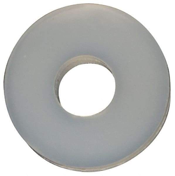 Made in USA - #2 Screw, Grade 6/6 Nylon Standard Flat Washer - 2.29mm ID x 1/4" OD, 0.81mm Thick - Benchmark Tooling