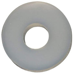 Made in USA - #2 Screw, Grade 6/6 Nylon Standard Flat Washer - 2.29mm ID x 1/4" OD, 0.81mm Thick - Benchmark Tooling