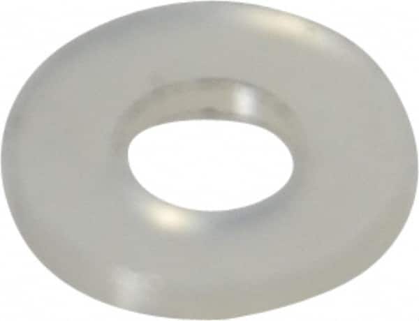 Made in USA - #4 Screw, Grade 6/6 Nylon Standard Flat Washer - 2.92mm ID x 1/4" OD, 0.81mm Thick - Benchmark Tooling