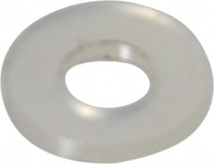 Made in USA - #4 Screw, Grade 6/6 Nylon Standard Flat Washer - 2.92mm ID x 1/4" OD, 0.81mm Thick - Benchmark Tooling