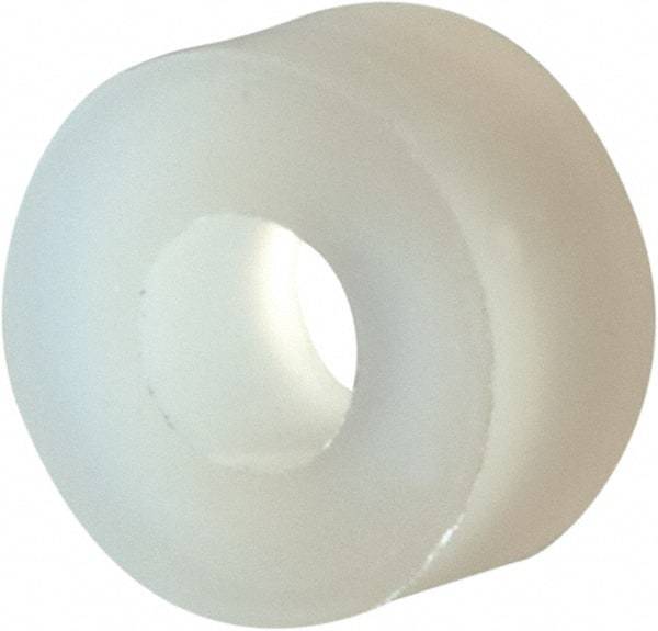 Made in USA - #4 Screw, Grade 6/6 Nylon Standard Flat Washer - 2.92mm ID x 1/4" OD, 3.18mm Thick - Benchmark Tooling