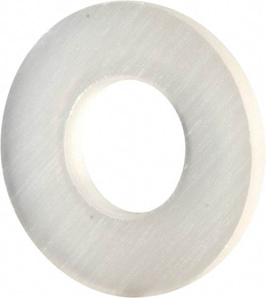 Made in USA - #6 Screw, Grade 6/6 Nylon Standard Flat Washer - 3.56mm ID x 5/16" OD, 0.81mm Thick - Benchmark Tooling