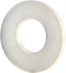 Made in USA - #6 Screw, Grade 6/6 Nylon Standard Flat Washer - 3.56mm ID x 5/16" OD, 0.81mm Thick - Benchmark Tooling