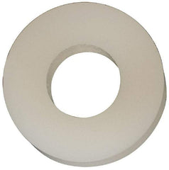 Made in USA - #8 Screw, Grade 6/6 Nylon Standard Flat Washer - 4.34mm ID x 3/8" OD, 2.36mm Thick - Benchmark Tooling