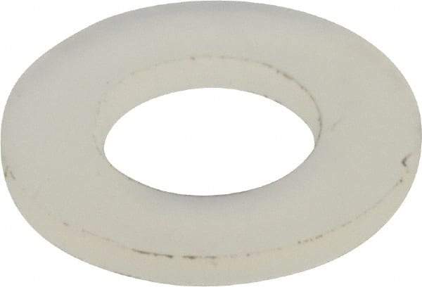 Made in USA - #10 Screw, Grade 6/6 Nylon Standard Flat Washer - 4.93mm ID x 3/8" OD, 0.81mm Thick - Benchmark Tooling