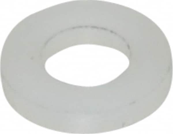 Made in USA - #10 Screw, Grade 6/6 Nylon Standard Flat Washer - 4.93mm ID x 3/8" OD, 1.57mm Thick - Benchmark Tooling
