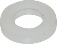 Made in USA - #10 Screw, Grade 6/6 Nylon Standard Flat Washer - 4.93mm ID x 3/8" OD, 1.57mm Thick - Benchmark Tooling