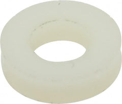 Made in USA - 1/4" Screw, Grade 6/6 Nylon Standard Flat Washer - 6.53mm ID x 1/2" OD, 3.18mm Thick - Benchmark Tooling