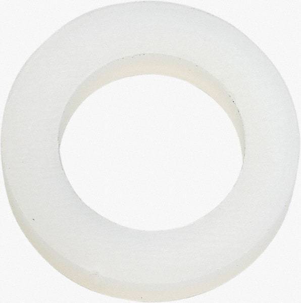 Made in USA - 5/16" Screw, Grade 6/6 Nylon Standard Flat Washer - 8.05mm ID x 1/2" OD, 2.36mm Thick - Benchmark Tooling