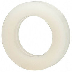 Made in USA - 3/8" Screw, Grade 6/6 Nylon Standard Flat Washer - 9.65mm ID x 5/8" OD, 3.18mm Thick - Benchmark Tooling