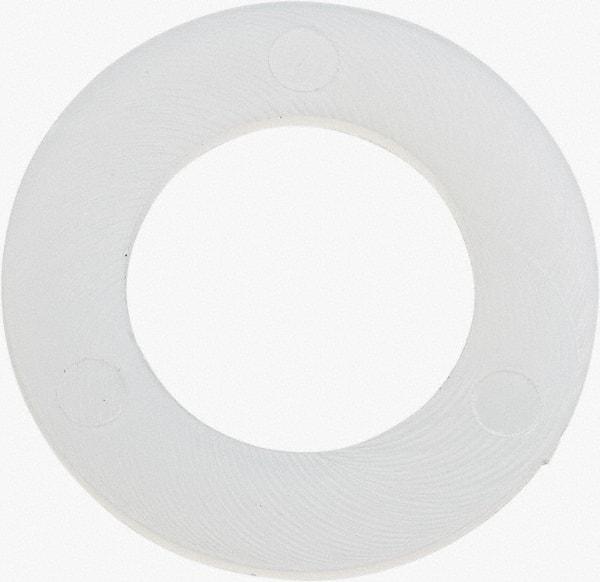 Made in USA - 7/16" Screw, Grade 6/6 Nylon Standard Flat Washer - 11.25mm ID x 3/4" OD, 0.81mm Thick - Benchmark Tooling