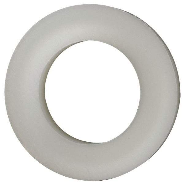 Made in USA - 7/16" Screw, Grade 6/6 Nylon Standard Flat Washer - 11.25mm ID x 3/4" OD, 3.18mm Thick - Benchmark Tooling