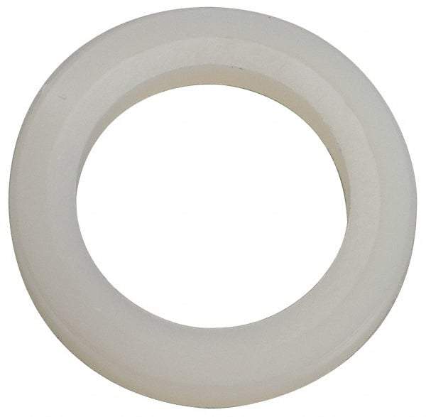 Made in USA - 1/2" Screw, Grade 6/6 Nylon Standard Flat Washer - 12.83mm ID x 3/4" OD, 2.36mm Thick - Benchmark Tooling