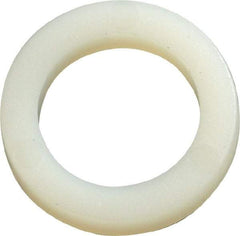 Made in USA - 1/2" Screw, Grade 6/6 Nylon Standard Flat Washer - 12.83mm ID x 3/4" OD, 3.18mm Thick - Benchmark Tooling