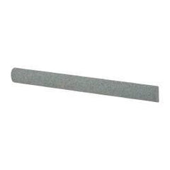 Value Collection - Half Round, Aluminum Oxide, Toolroom Finishing Stick - 4" Long x 3/8" Wide, Medium Grade - Benchmark Tooling