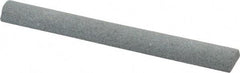Value Collection - Half Round, Aluminum Oxide, Toolroom Finishing Stick - 4" Long x 1/2" Wide, Medium Grade - Benchmark Tooling