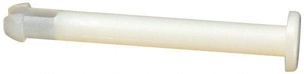 Made in USA - 1/8" to 1/8" Hole Diam, 1.13" OAL, Split Shank, Nylon Panel Rivet - 1.092" Length Under Head, 1.01" Material Thickness, 15/64" Head Diam - Benchmark Tooling