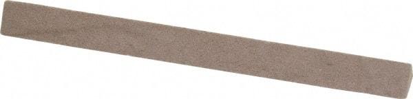 Value Collection - Three Square, Aluminum Oxide, Toolroom Finishing Stick - 4" Long x 3/8" Wide, Fine Grade - Benchmark Tooling