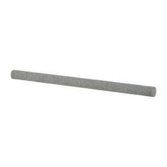 Value Collection - Round, Aluminum Oxide, Toolroom Finishing Stick - 4" Long x 1/4" Wide, Medium Grade - Benchmark Tooling