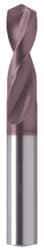 Guhring - 0.3969" 130° Parabolic Flute Powdered Metal Screw Machine Drill Bit - FIREX Finish, Right Hand Cut, 43mm Flute Length, 89mm OAL, Cone Relief Point, Straight Shank - Benchmark Tooling