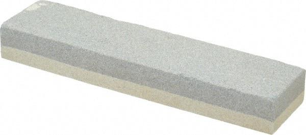 Value Collection - 8" Long x 2" Wide x 1" Thick, Aluminum Oxide Sharpening Stone - Rectangle, 120/240 Grit, Fine, Very Fine Grade - Benchmark Tooling