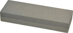 Value Collection - 6" Long x 2" Wide x 1" Thick, Aluminum Oxide Sharpening Stone - Rectangle, 120/240 Grit, Fine, Very Fine Grade - Benchmark Tooling