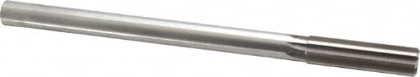 Made in USA - 0.6245" High Speed Steel 8 Flute Chucking Reamer - Straight Flute, 0.5615" Straight Shank, 2-1/4" Flute Length, 9" OAL - Benchmark Tooling