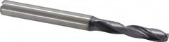 Kennametal - 3/16" 140° Spiral Flute Solid Carbide Screw Machine Drill Bit - Benchmark Tooling