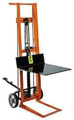 Wesco Industrial Products - 750 Lb Capacity, 54" Lift Height, Hydraulic Platform Base Manually Operated Lift - 54" Minimum Operating Height - Benchmark Tooling