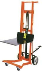 Wesco Industrial Products - 750 Lb Capacity, 54" Lift Height, Hydraulic Platform Base Manually Operated Lift - 54" Minimum Operating Height - Benchmark Tooling