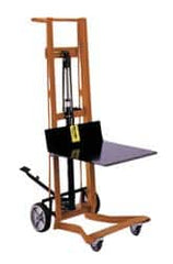 Wesco Industrial Products - 750 Lb Capacity, 54" Lift Height, Hydraulic Platform Base Manually Operated Lift - 54" Minimum Operating Height - Benchmark Tooling