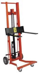 Wesco Industrial Products - 750 Lb Capacity, 54" Lift Height, Hydraulic Platform Base Manually Operated Lift - 54" Minimum Operating Height - Benchmark Tooling