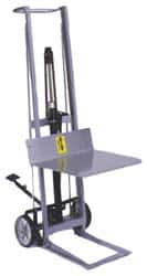 Wesco Industrial Products - 750 Lb Capacity, 54" Lift Height, Hydraulic Platform Base Manually Operated Lift - 54" Minimum Operating Height - Benchmark Tooling
