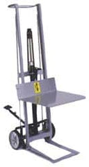 Wesco Industrial Products - 400 Lb Capacity, 54" Lift Height, Hydraulic Platform Base Manually Operated Lift - 54" Minimum Operating Height - Benchmark Tooling