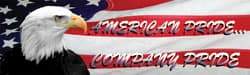 NMC - American Pride - Company Pride, 120 Inch Long x 36 Inch High, Safety Banner with Graphic - Graphic Shows Leaf, Polyethylene, English, Printed on 1 Side - Benchmark Tooling