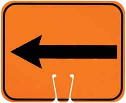 NMC - Left Arrow (Graphic), Plastic Fire and Exit Sign - 12-3/4" Wide x 10-1/2" High - Benchmark Tooling