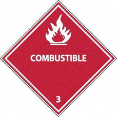 NMC - Combustible DOT Shipping Label - 4" High x 4" Wide - Benchmark Tooling