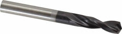 Guhring - 0.315" 130° Parabolic Flute Powdered Metal Screw Machine Drill Bit - FIREX Finish, Right Hand Cut, 1.4567" Flute Length, 3.1102" OAL, Standard Point, Straight Shank - Benchmark Tooling
