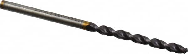 Guhring - 0.1181" 130° Powdered Metal Jobber Drill - FIREX Finish, Right Hand Cut, Parabolic Flute, Straight Shank, 2-13/32" OAL, Cone Relief Point - Benchmark Tooling