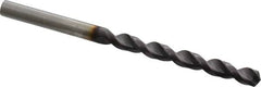 Guhring - 0.2087" 130° Powdered Metal Jobber Drill - FIREX Finish, Right Hand Cut, Parabolic Flute, Straight Shank, 3-3/8" OAL, Cone Relief Point - Benchmark Tooling